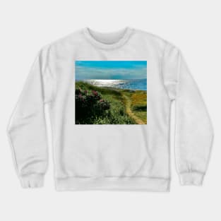 Nova Scotia beach path Crewneck Sweatshirt